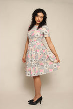 60s Floral Abstract Dress