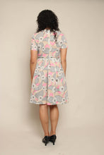 60s Floral Abstract Dress