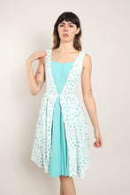 50s Teal Floral Dress