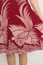 70s Bird Print Wrap Skirt