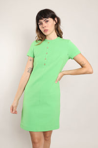 60s Green Shift Dress