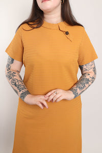 60s Mustard Mod Dress