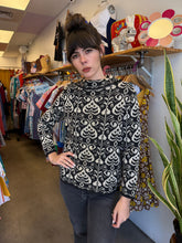 70s Damask Turtleneck Sweater