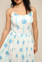 60s Floral Sun Dress With Cardigan