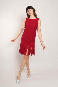 60s Merlot Carwash Dress