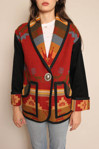 90s Reversible Southwestern Wool Jacket