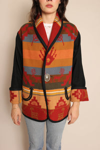 90s Reversible Southwestern Wool Jacket