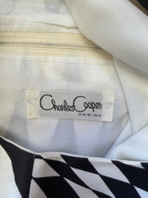1960s Black & White Op-Art Psychedelic Shift Dress