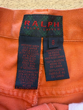 Y2K Ralph Lauren Plaid Label Orange Jean Shorts
