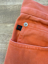 Y2K Ralph Lauren Plaid Label Orange Jean Shorts
