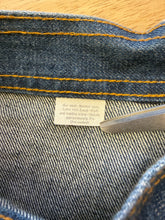 1970s Levi's Orange Tab Wide Leg Dark Wash Bell Bottom Jeans