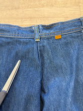 1970s Levi's Orange Tab Wide Leg Dark Wash Bell Bottom Jeans
