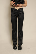 Y2K Z. Cavaricci Black Glitter Low Rise Flares