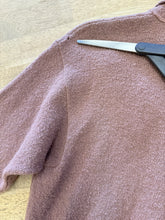 1950s Brown Wool Knit Cardigan Sweater & Skirt Set