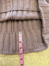 1950s Brown Wool Knit Cardigan Sweater & Skirt Set