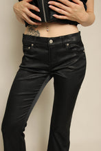 Y2K Z. Cavaricci Black Glitter Low Rise Flares