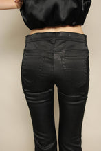 Y2K Z. Cavaricci Black Glitter Low Rise Flares