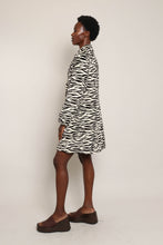 00s Zebra Faux Fur Coat