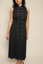90s Charcoal Military Dress