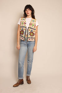 80s Beaded Southwestern Vest