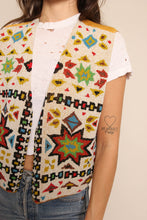 80s Beaded Southwestern Vest