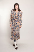 80s Muted Floral Dress