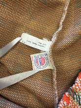 1970s Orange Plaid Polyester Bell Bottoms