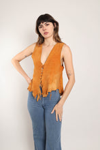 70s Buckskin Leather Vest