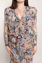 80s Muted Floral Dress