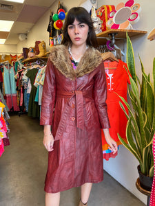 70s Oxblood Leather Jacket