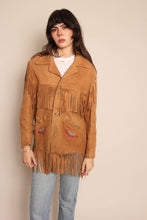70s Embroidered Fringe Jacket