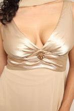 00s Champagne Dress With Sash