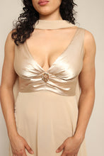 00s Champagne Dress With Sash