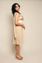 00s Champagne Dress With Sash