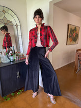 60s Plaid Taffeta Bolero