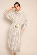 80s Fringe Knit Dolman Dress