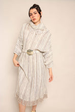 80s Fringe Knit Dolman Dress