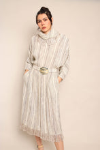 80s Fringe Knit Dolman Dress