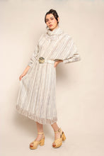 80s Fringe Knit Dolman Dress