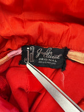 50s Red Velvet Party Dress