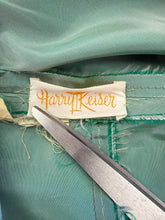 50s Teal Taffeta Dress