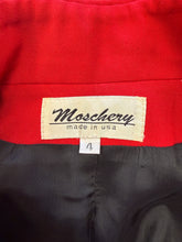 90s Red Military Jacket