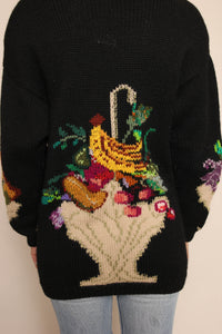 90s Fruit Basket Cardigan