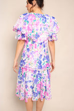 80s Whimsy Drop Waist Dress