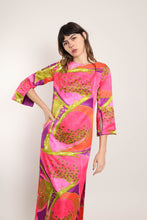 60s Abstract Psychedelic Dress