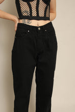 Y2K Versace Black Mid Rise Boot Cut Jeans