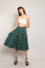 50s Abstract Floral Skirt