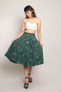 50s Abstract Floral Skirt