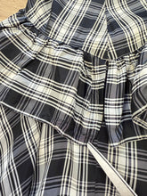 40s Plaid Taffeta Dress