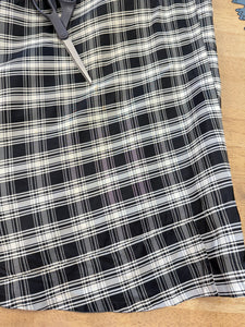 40s Plaid Taffeta Dress